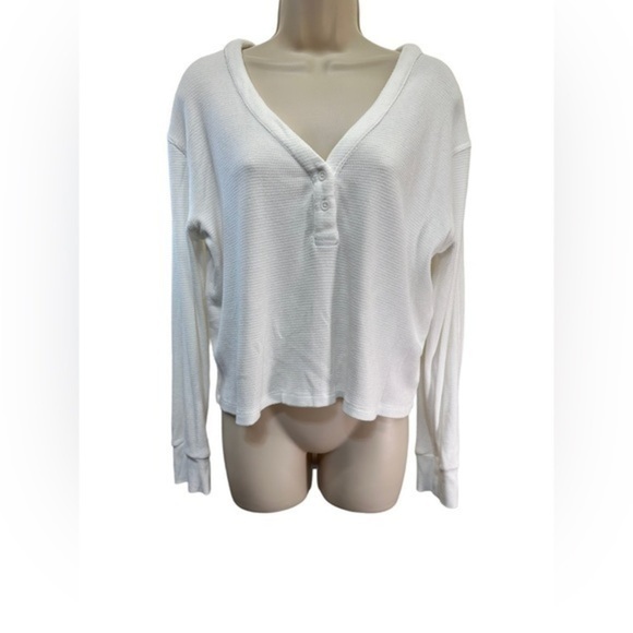 Monrow Baby Thermal Henley T-Shirt - Picture 5 of 11